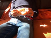 young Stepmom teaches Stepson to masturbate, and he cums when he touches her cameltoe 1/16