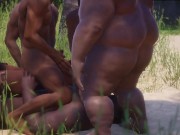 gangbang in the jungle | wild life | hot teen girl 8/16