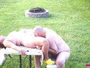 Eating Pussy Outdoors - George Enjoys His Tasty Treat From Missy 3/16