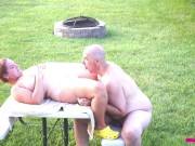 Eating Pussy Outdoors - George Enjoys His Tasty Treat From Missy 5/16