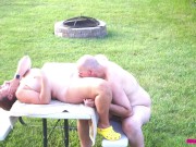 Eating Pussy Outdoors - George Enjoys His Tasty Treat From Missy 8/16