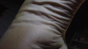 Rubbing hard leathery masculine soles 1