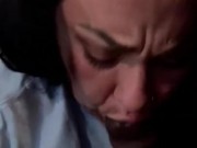 CHLOE BLACC sucking spit off huge BBC spitting it back on the tip then deep throat’s all of him!! 10/16