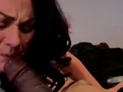 CHLOE BLACC sucking spit off huge BBC spitting it back on the tip then deep throat’s all of him!! 13/16