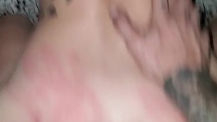 Wife with juicy reverse cowgirl