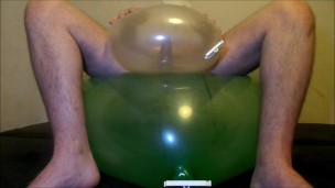 Riding an 36" balloon and fuck a geo Balloon