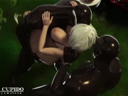 [Blacked] 2B Night Park Double Penetration [Grand Cupido]( Nier Automata ) 16/16