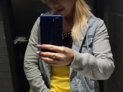 A cute milf, café masturbation 3/16