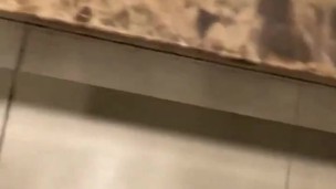 Thirst trap in public toilet