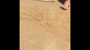 Day at the beach with Mr Manlyfoot