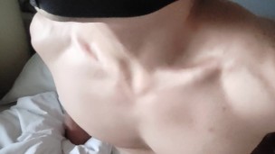My thick muscled veiny neck, very sensual and sexy, and a nice cumshot all over it, fuck it was good