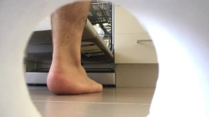 filling the dishwasher with barefeet - Manlyfoot