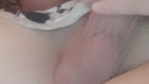 feeding my cock with beads with cum shot