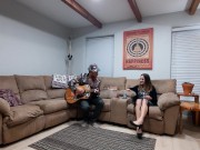 Groupie deepthroats and fucks after Halloween party  1/16