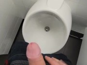 Johnholmesjunior in real risky public mens bathroom in vancouver  shooting cum FULL VIDEO