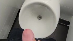 Johnholmesjunior in real risky public mens bathroom in vancouver shooting cum FULL VIDEO