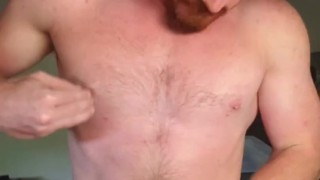 Nipple play, stroke with my quads, ginger stud cum - Free Sex ...