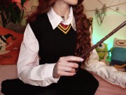 Sex with shy and horny Hermione Granger after lessons - CUT version 2/16