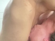 Latina Milf is Deepthroating the neighbor while hubby is at work and she gets down on a hard cock  16/16