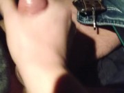 Wife gvs hubby handjob while driving highway 1/16