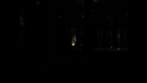Camper boy turning into a werewolf