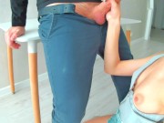 My neighbor is always ready to make me squirt several times and make a creampie - Squir7een 11/16