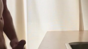 solo morning masturbation with moaning orgasm