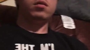 Edged on the couch for a lovely cumshot 