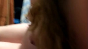 Sexy naked Milf smoking while giving amazing sloppy blowjob to sexy stud part 1