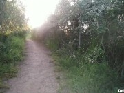 Amateur couple fucking in public (risky sex) NATURAL TITS and big ASS