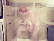 redhead BBW Shower vision 12/16