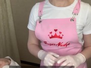 SugarNadya is waxing her client's penis, would you like to be waxed? 15/16