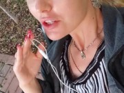 Public, risky flashee, cute pussy & tit 15/16