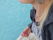 Public, risky flashee, cute pussy & tit 5/16