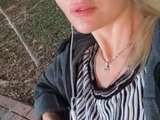 Public, risky flashee, cute pussy & tit 9/16