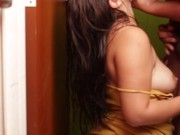 Hermanastra follada en el baño antes de sus clases virtuales 10/16