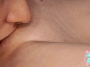 Licked sweet, wet pussy to orgasm close up 14/16