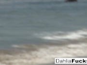 Dahlia squirts all over the beach 16/16