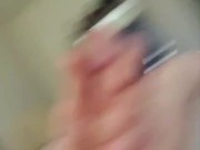 Shooting my cum load, while watching porn 16/16