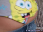 Buxom brit sucking Luke Hardy 5/16