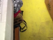 Blonde wife with big tits gets sucks dick in the garage 5/16