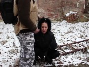 Viktoria Goo - Urbex Pissing Trip - Piss in my Mouth! 3/16