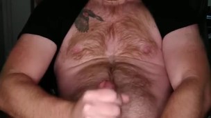 Quick jerk n' cum, in the office chair