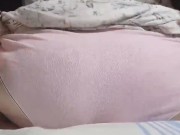 Spreading big white ass for my bf pt2