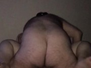 Squeezing so hard he had to pace himself 13/16