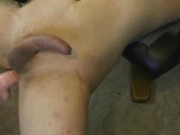 Anal fucking machine, leg shaking and multiple hands free cum shots