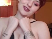 I love being a whore- cum with internet nymphomaniac big titty goth slut 9/16