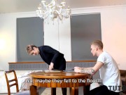 TUTOR4K. Need for proper sex motivates tutor to forget about literature 5/16