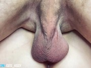 Cuckold watch how his wife is fucked and filled her pussy with cum
