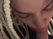 Close up POV blowjob swallow 10/16